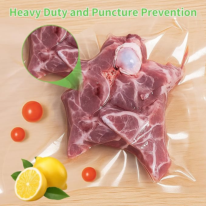 MakMeFre (Total 150Feet) 8??x 150??Vacuum Sealer Bags Rolls with BPA Free,Heavy Duty Vacuum Food Sealer Storage Bags Rolls,Cut to Size Roll,Great for Sous Vide