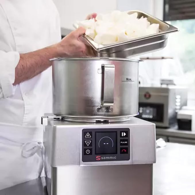 Sammic CK-35V Combination Food Processor, 5.8 Qt Bowl, Variable Speed, Reverse Function, Continuous Feed & Batch Modes, LED Digital Controls, 3 HP Motor, 120V, Stainless Steel