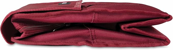 PackIt짰 Freezable Lunch Bag, Ruby, Built with ECOFREEZE짰 Technology, Foldable, Reusable, Zip and Velcro Closure with Buckle Handle, Designed for Work Lunches and Fresh Lunch On the Go
