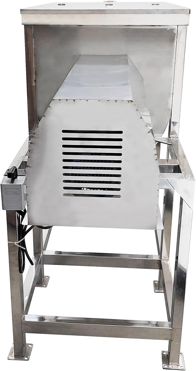 Dry and Wet Horizontal Mixer 220V 2.2KW, 200KG Capacity, 304 Stainless Steel Spiral Mixer for Feed/Plastic/Fertilizer/Sauce