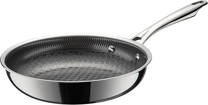 Cuisinart FusionElite+ Nonstick Tri-Ply Stainless Steel Skillet, 8??Skillet Frying Pan with PURELYSEAR Ceramic Nonstick Technology, Scratch Proof, Cool Grip Handles, Dishwasher Safe