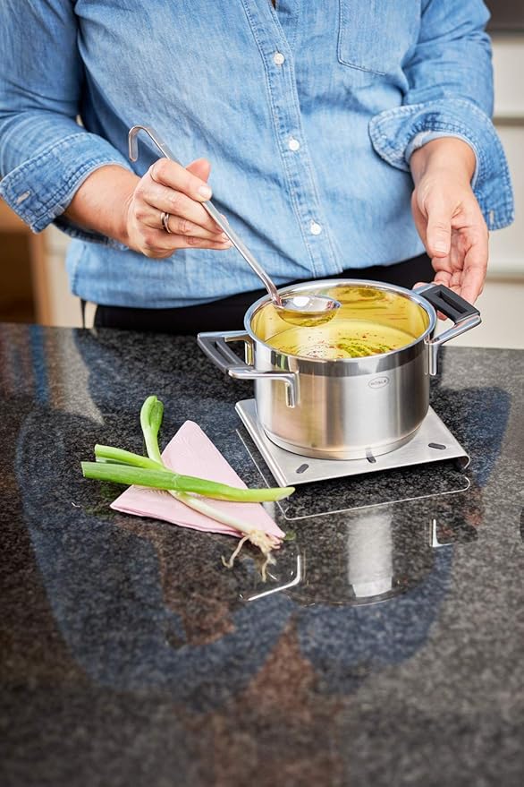 R철sle Stainless Steel Sauce Ladle, Hooked Handle, 2-Ounce