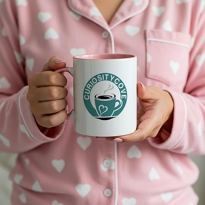 Personalized Coffee Mug | Custom Photo, Text, or Logo Cup (11oz, Pink Rim, Inner, and Handle) |Dishwasher & Microwave Safe |Unique Gift for Men & Women ?밫aza Personalizada