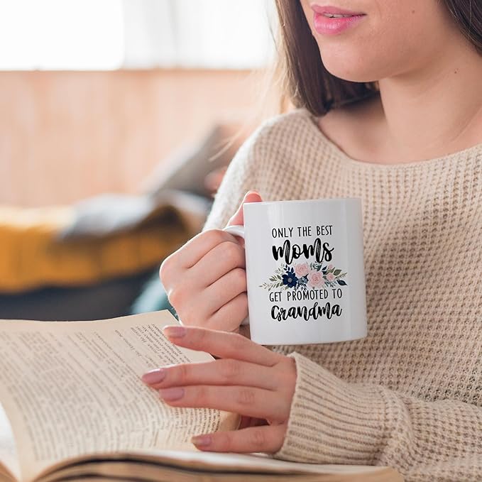Promoted to Grandma Mug, Grandma Coffee Cups Ceramic, Grandma Coffee Mug, New Grandma Gifts, First Time Grandma Gifts, Soon to Be Grandma Gifts, Grandma Coffee Mug Gifts for Promoted to Grandma