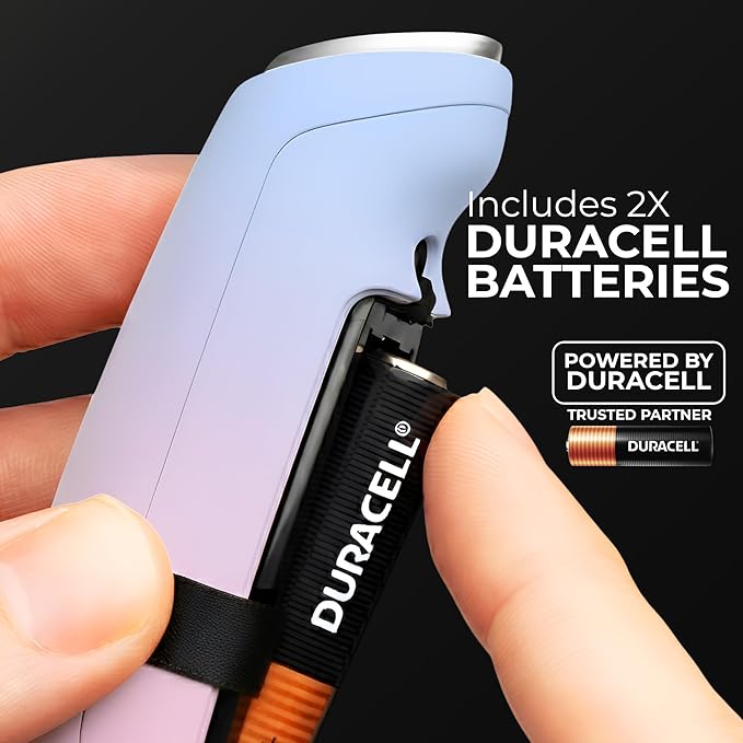Zulay Kitchen Patented Tornado Triple Whisk Milk Frother with 4 Duracell Batteries ??Handheld Foam Maker for Coffee, Lattes, Matcha & Hot Chocolate ??Rich, Creamy Froth in Seconds