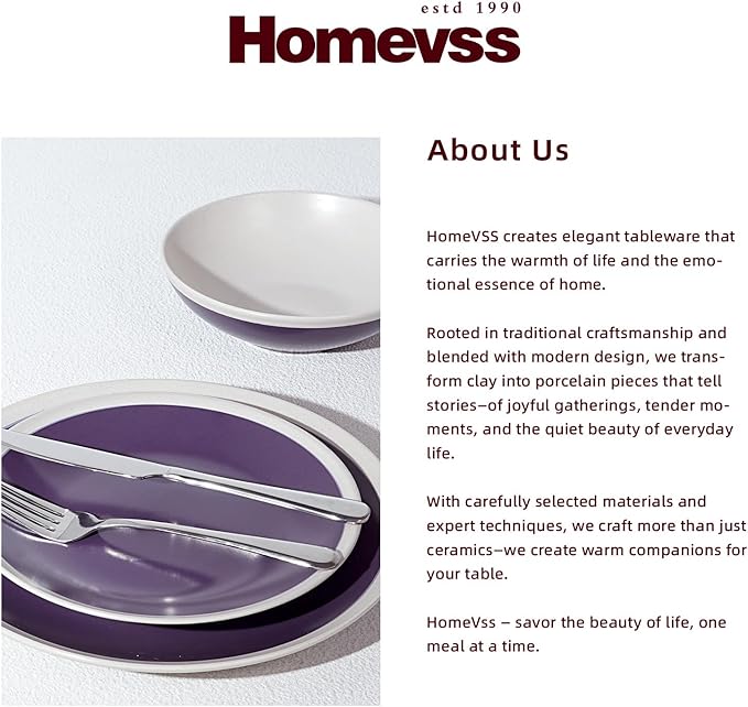 Rock Ridge Speckled Stoneware Dinnerware Set (18pc Set, Violet and Ivory)