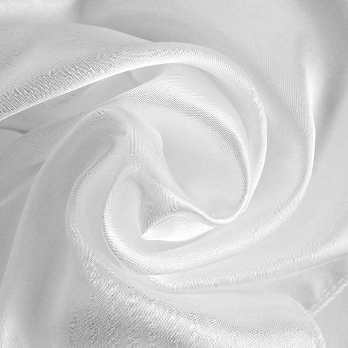 Juvale White Table Runner - 108.2 x 11.8 in, 10-Pack Satin Polyester - Reusable Scratch & Spill Resistant Bulk White Runners for Rectangular & Round Tables