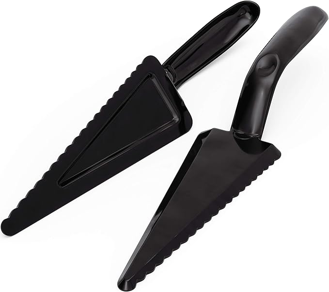 Heavy Duty, Recyclable 10" Dessert Servers 6 Pack. Perfect for Serving Pie, Cake and Pizza. Best Disposable Plastic Cutters for a Wedding or Birthday Party. Great Shovel Slicers for Catering Events