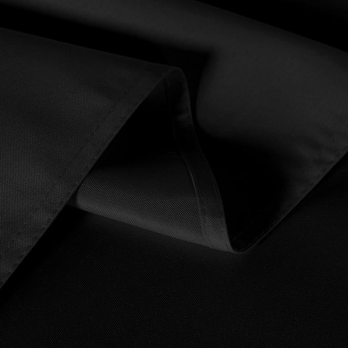 sancua 2 Pack Black Tablecloth 54 x 54 Inch, Stain and Wrinkle Resistant Square Table Cloth - Washable Polyester Table Cover for Dining Tables, Buffet Parties and Camping