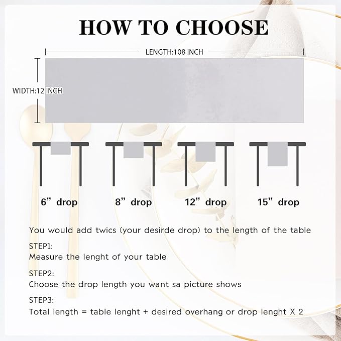 Yblut 10 Pack Satin Table Runner 12 x 108 Inch Long Silver Silk Table Runner for Wedding Party Banquet Birthday Decoration