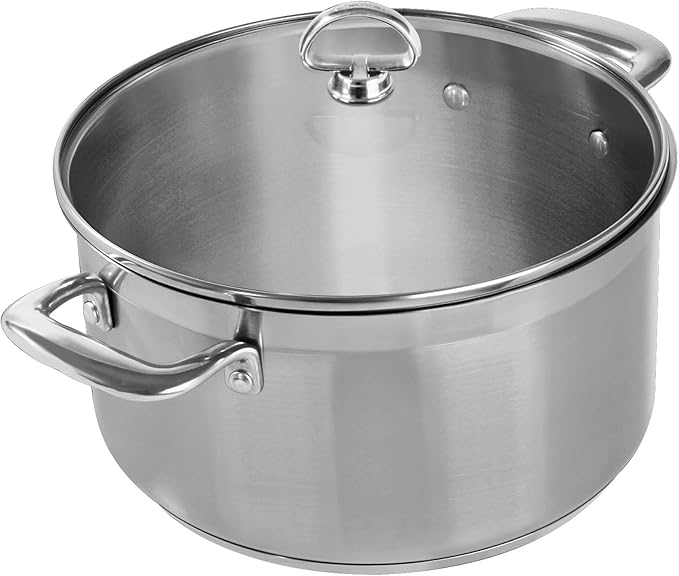 Chantal Induction 21 Steel Casserole with Glass Tempered Lid (6-Quart)