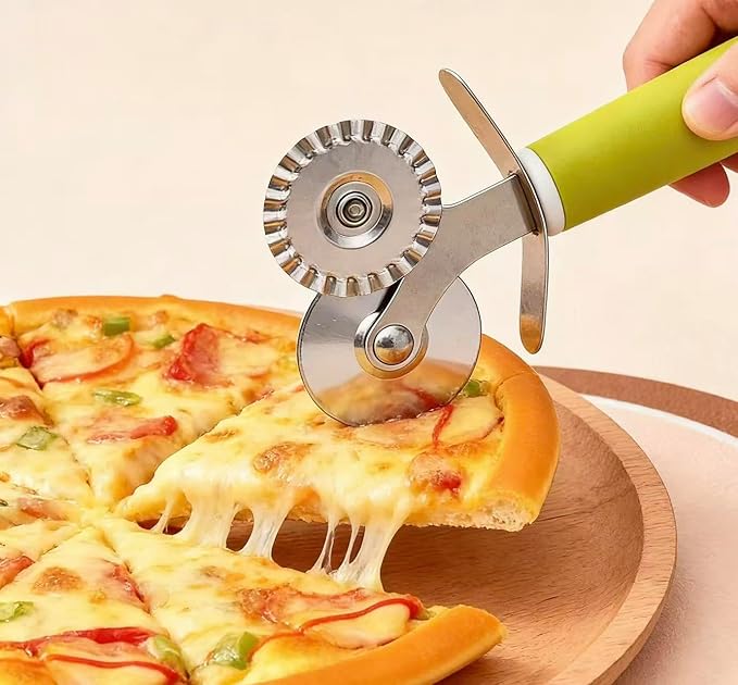 2Piece set Pizza cutter, pastry cutter, pizza slicer for home use