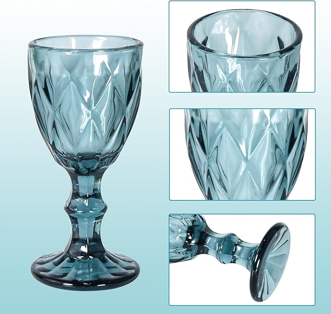 3-Piece Stemmed Cordial Glasses Set, Dishwasher Safe, Perfect for Tequila, Brandy Tasting, Weddings, and Bars (Style4,3pcs)