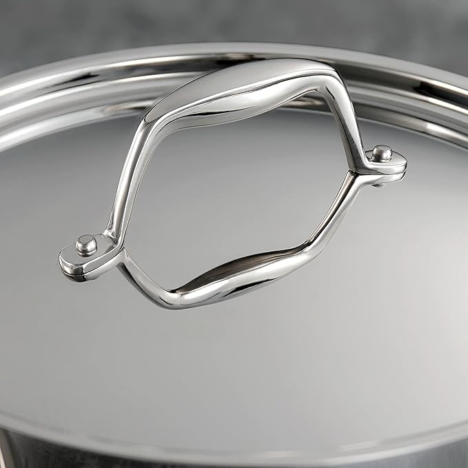 Tramontina Signature Tri-Ply Clad Stainless Steel 8-Piece Cookware Set with Lids, Pots and Pans Kitchen Set, Induction-Ready, Dishwasher-Safe, NSF-Certified, Made in Brazil