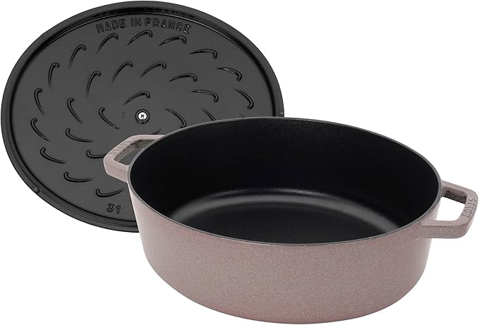 Staub Cast Iron 6.25-qt Shallow Oval Dutch Oven - Lilac