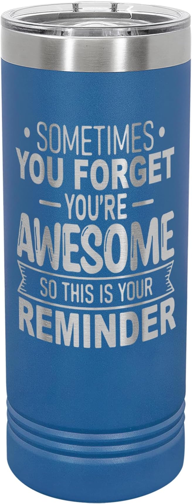 Spotted Dog Company Inspirational Tumbler, Inspirational Gifts for Men Dad Father Wife Sister Women, Birthday For Him Her, You?셱e Awesome Tumbler, Teacher Coworker Gifts 22oz Royal Blue