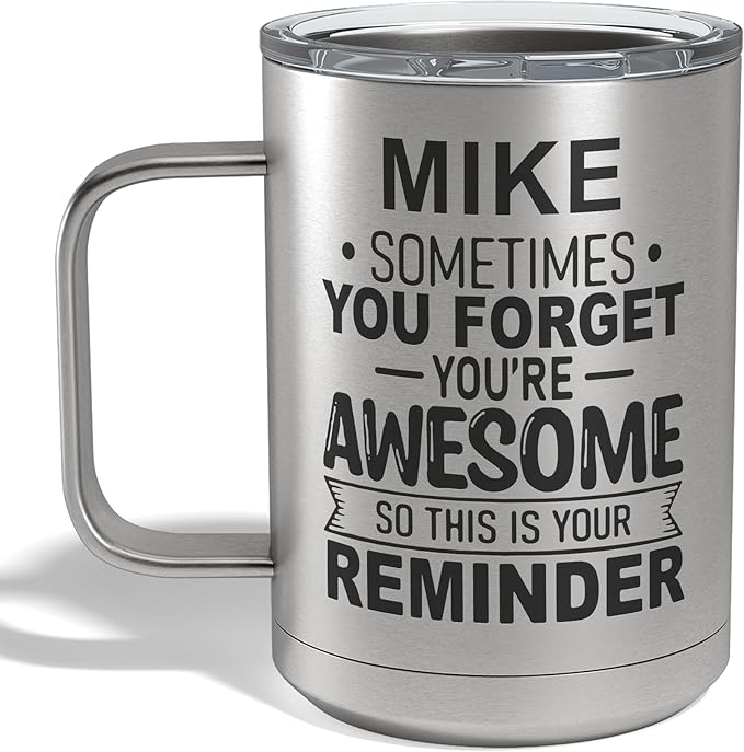 Personalized Inspirational Travel Coffee Mug, Inspirational Gifts for Men Dad Wife Sister Women, Custom Birthday For Him Her, Customized You?셱e Awesome Tumbler, Teacher Coworker Gifts15oz Stainless