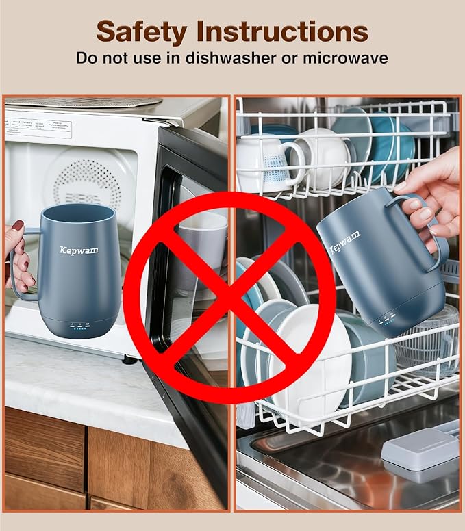 Heated Coffee Mug T2-Plus, 20oz Leading Large Capacity Self Heating Mug, Up to 8 Hrs Battery & Hot Up to 149?? Smart Coffee Mug for Women, Men