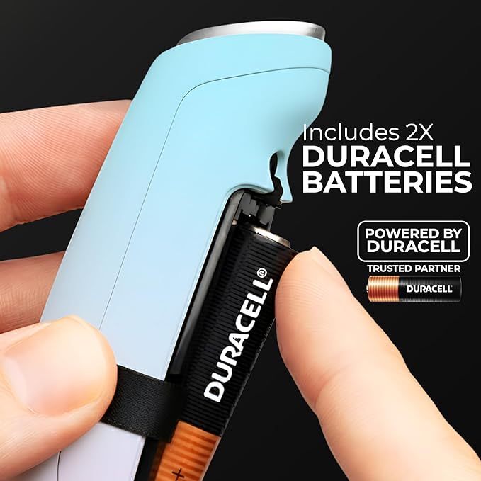 Zulay Kitchen Patented Tornado Triple Whisk Milk Frother with 4 Duracell Batteries ??Handheld Foam Maker for Coffee, Lattes, Matcha & Hot Chocolate ??Rich, Creamy Froth in Seconds