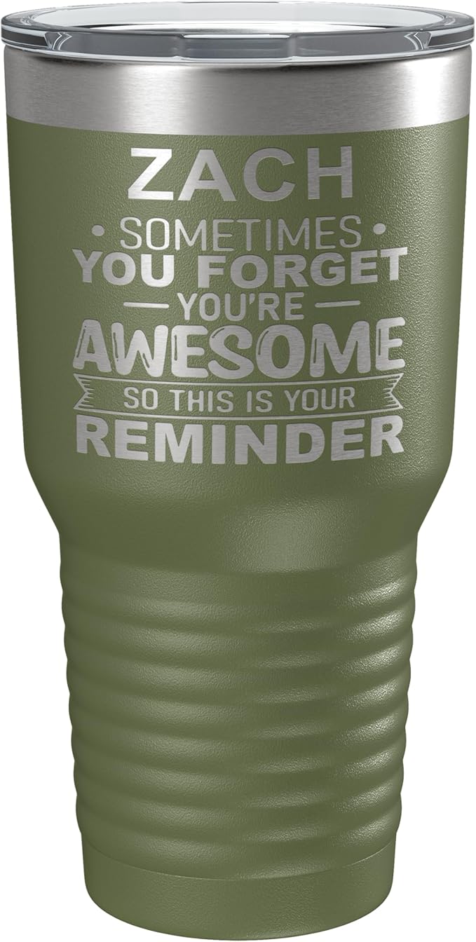 Personalized Inspirational Tumbler, Inspirational Gifts for Men Dad Father Wife Sister Women, Custom Birthday For Him Her, Customized You?셱e Awesome Tumbler, Teacher Coworker Gifts 30oz Olive