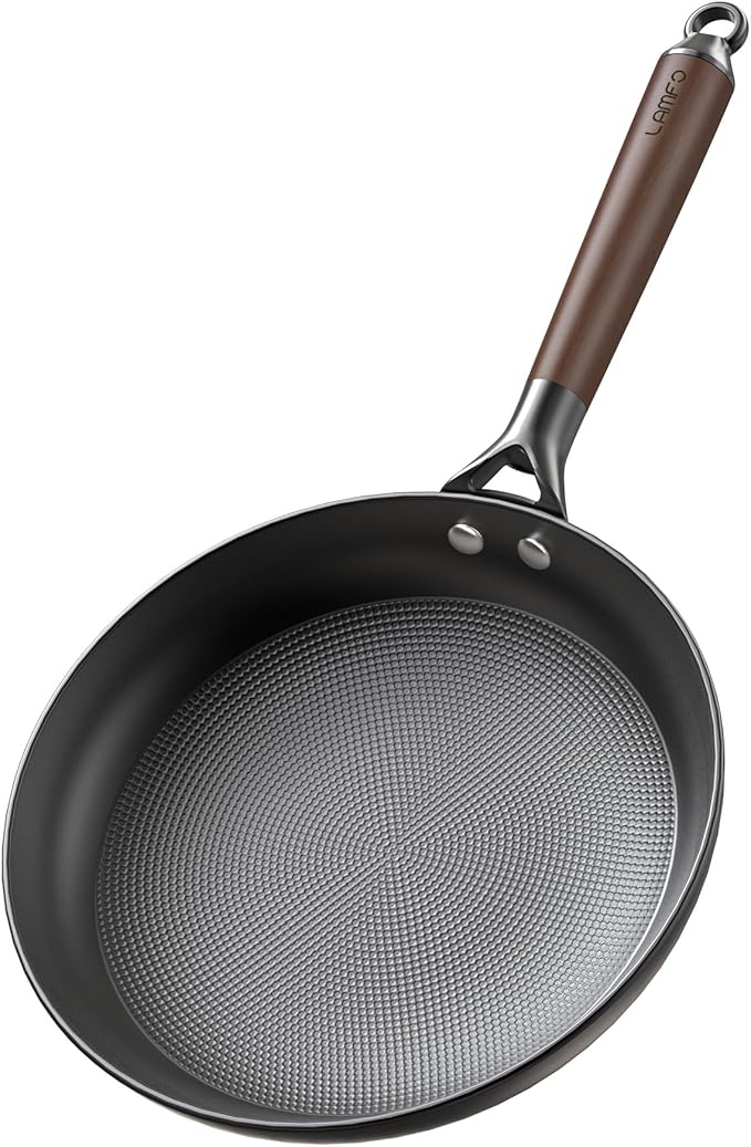 10" Cast Iron Skillets, Nonstick Frying Pans with Detachable Handle, Oven & Dishwasher Safe, Works with All Gas, Electric and Induction Stoves