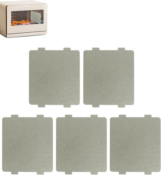 5 PCS Waveguide Cover, Universal Mica Sheet for Microwave Oven, Cut to Size, 108mmX99mm, 5 Pack