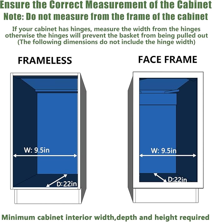 LOVMOR Pull Out Cabinet Organizer 9" W x 21쩍" D, Kitchen Cabinet Pull Out Shelves Slide Out Storage