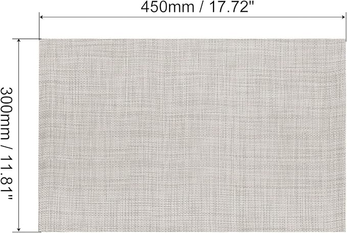 uxcell Place Mats, 450x300mm Table Mats Set of 2 PVC Washable Woven Placemat Beige