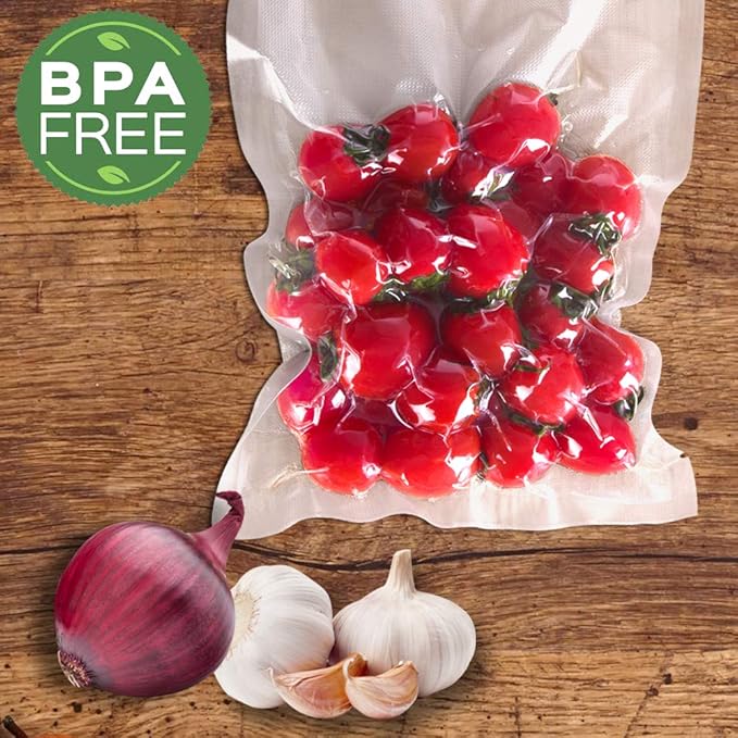 200 Pint 6X10 Vacuum Food Sealer Bags with BPA Free and Heavy Duty,Commercial Grade Vacuum Sealer Freezer Bags Compatible with Any Type Vacuum Sealer Machine