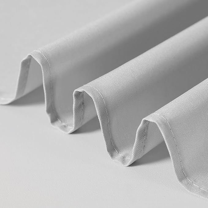 Cupuamon 60 inch Round Tablecloth Washable Polyester Table Cloth Decorative Table Cover for Wedding Party Dining Banquet（60 inch,Silver）