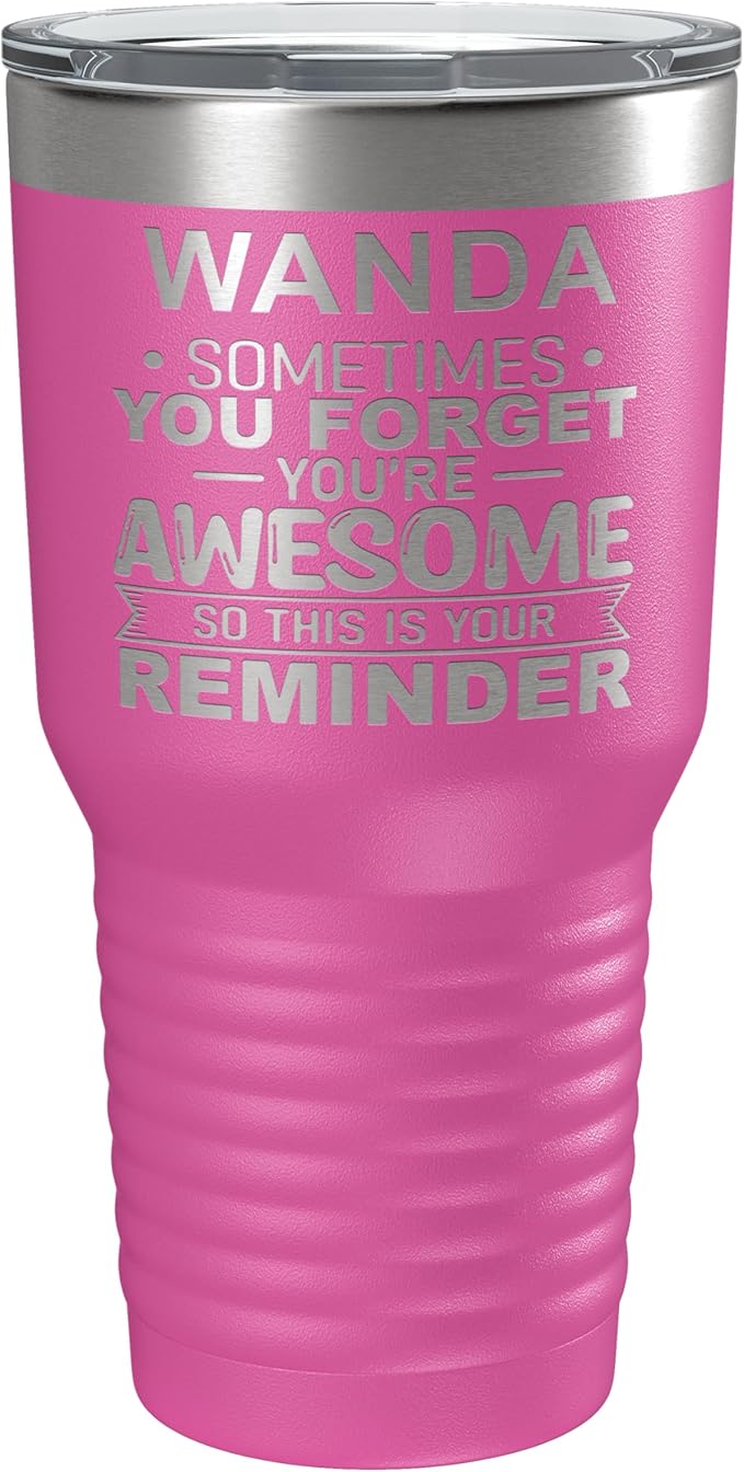 Personalized Inspirational Tumbler, Inspirational Gifts for Men Dad Father Wife Sister Women, Custom Birthday For Him Her, Customized You?셱e Awesome Tumbler, Teacher Coworker Gifts 30oz Pink