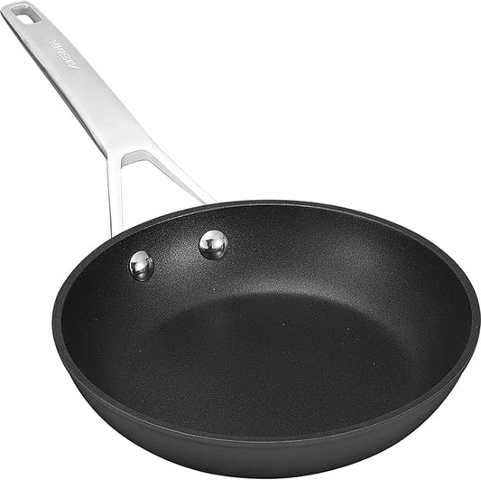 MsMk Small Egg Pan竊? 1/2 inch Titanium and Ceramic Nonstick Omelette Pan竊똕mall Frying Pan Safe for Induction竊똕cratch-resistant竊똎ven Safe to 700째F Pan for Cooking, Dishwasher Safe
