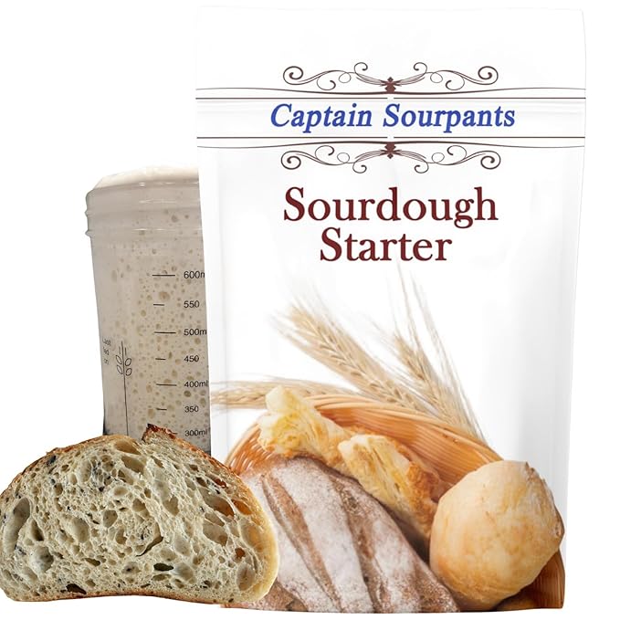 Mature Sourdough Starter Culture ??100+ Years Old Dehydrated Sourdough Starter Kit for Delicious Homemade Sourdough Bread ??All-Natural and Healthy - Beginner Friendly, Fast reactivation and Expert Support