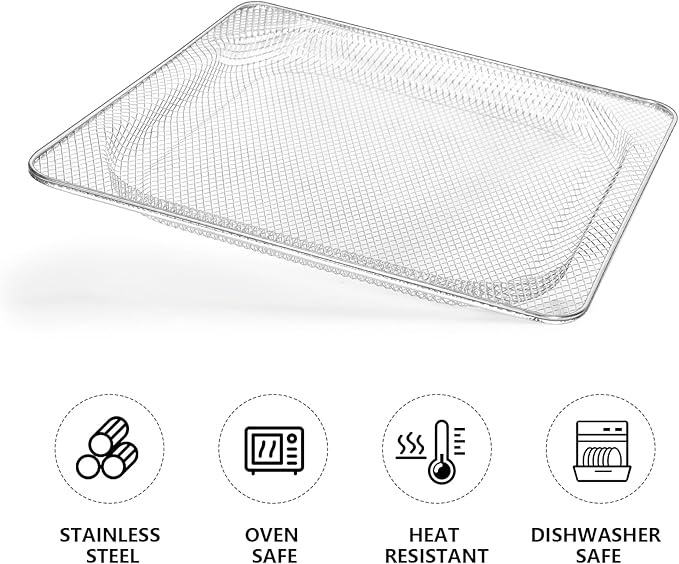 Air Fryer Basket Compatible with Ninja Foodi SP100, FT102, SP102, SP101, SP101C 8-in-1 Digital Air Fry Oven
