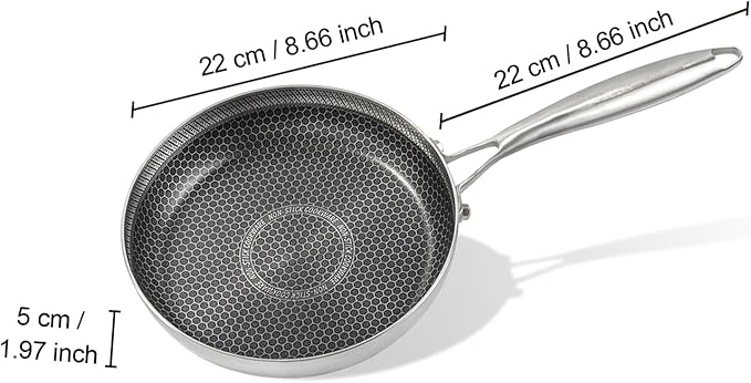 8inch stainless steel frying pan, egg pans nonstick skillet for induction, cooking pots, oven-safe omelette pan,skillet mini pan (8-inch stainless steel frying pan)