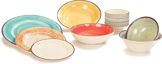 Carlisle FoodService Products Mingle Reusable Plastic Bowl Fruit Bowl with Pottery Style for Home and Restaurant, Melamine, 4.5 Ounces, Smoke
