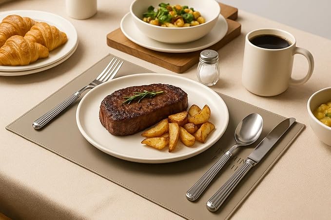 Furrnook 12-Piece Stoneware Dinnerware Set with Mugs | Microwave and Dishwasher Friendly | Stackable Matte Glaze Plates & Bowls | Service for 3 (White for 3)