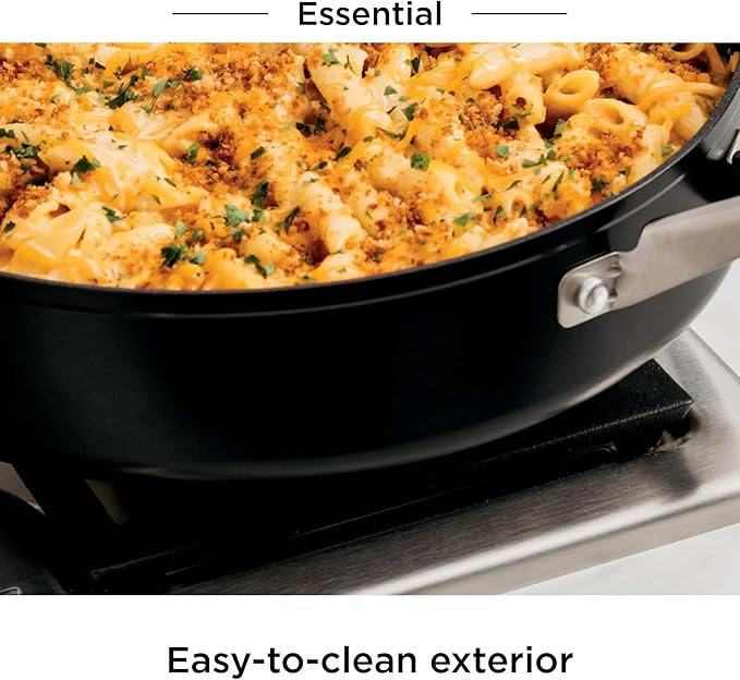 Ninja NeverStick Essential 10-Piece Cookware Set, C19010 ??Durable Nonstick Pots & Pans, Hard-Anodized, Oven Safe to 500째F, Even Heat Distribution, Metal-Utensil Safe, Dishwasher Safe