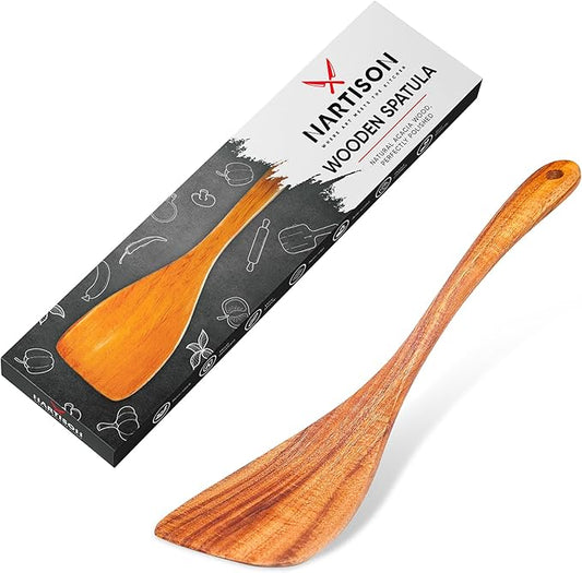 Wooden Spatula For Cooking,NARTISON Natural Acacia Wooden Spatula, Kitchen Spatulas For Nonstick Cookware, Eggs Flipper, Heat Resistant spatula, Kitchen Utensil Set