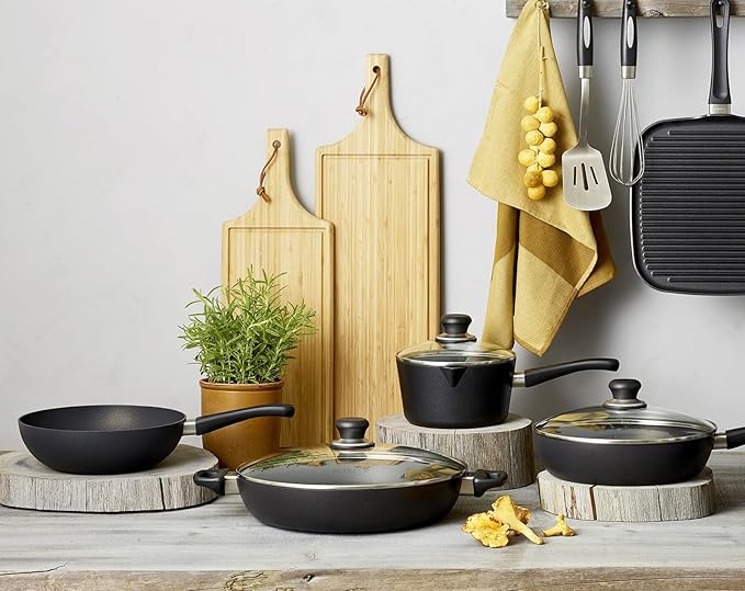 Scanpan Classic 9 1/2 inch Nonstick Stir Fry Pan ??Compatible with Gas and Electric Stovetops, Metal Utensil Safe, Oven Safe to 500째F, Dishwasher Safe, Black, 2435120
