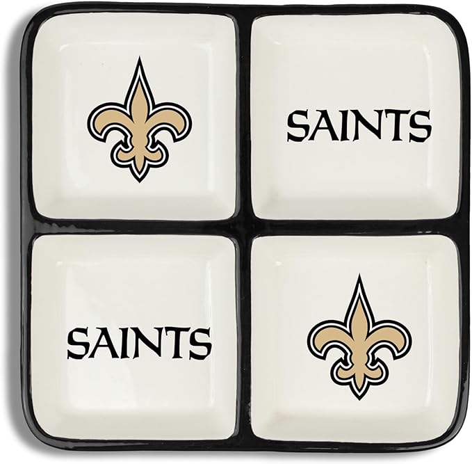 The Memory Company | Licensed NFL 4-Section Ceramic Plate