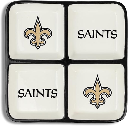 The Memory Company | Licensed NFL 4-Section Ceramic Plate