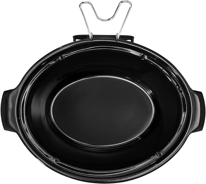 Beautiful 6 Quart Programmable Slow Cooker, 5 Cooking Presets, Digital Countdown Timer, Dishwasher Safe Parts by Drew Barrymore (Wildflower Black Sesame)