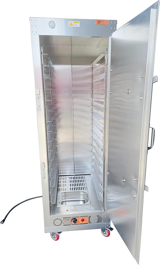HeatMax 6 Foot Fully Insulated Commercial Food Warmer Holding Cabinet for Full Size Sheet Pans, Churches, Schools, Catering, Fully Assembled, Made in USA with Service and Support, 120V Plug
