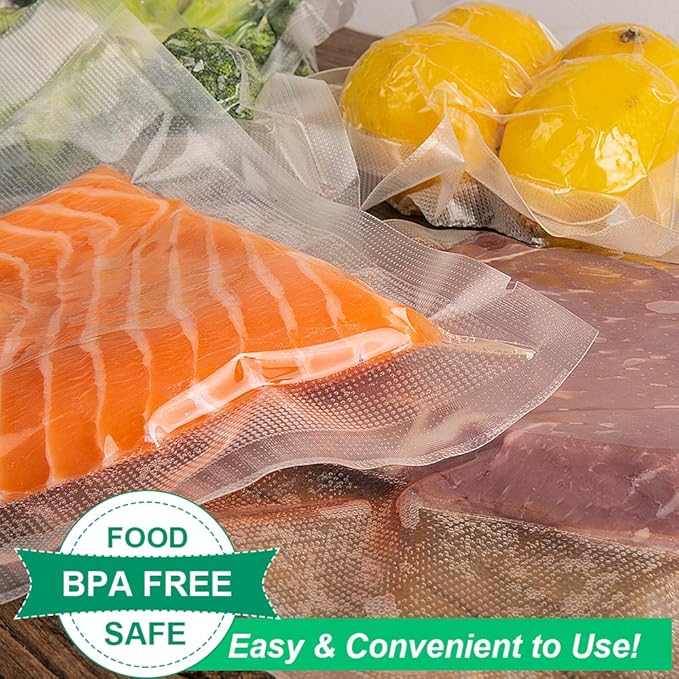 6 Pack 8"x20'(3Rolls) and 11"x20' (3Rolls) Vacuum Sealer Bags Rolls with BPA Free,Heavy Duty,Great for Vac Storage or Sous Vide Cooking