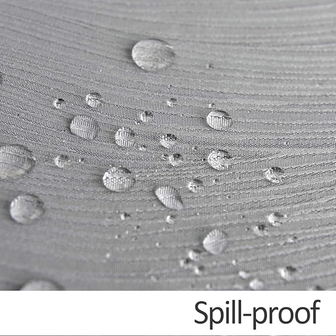 maxmill Jacquard Table Cloth Waving Pattern Water Resistant Wrinkle Resistance Heavy Weight Soft Tablecloth for Kitchen Dinning Tabletop Decoration Oblong 60 x 140 Inch Light Grey