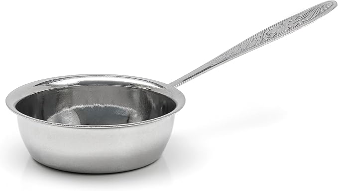 Cocotte Stainless Steel 3.54 Inch - 4 Pcs Mini Cocotte with Handle - Ramekin for Baking Julienne, Oven Safe, 4.22 Oz, OFXDD