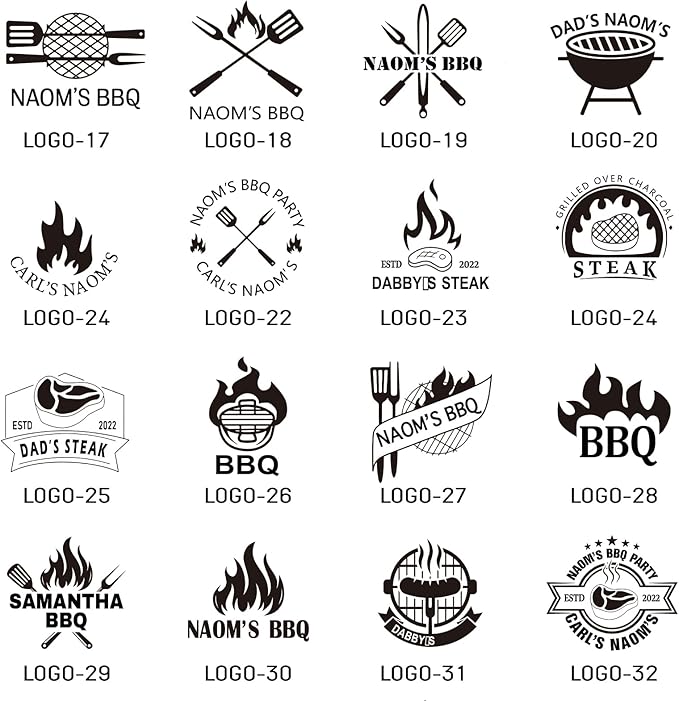 Custom Branding Iron for Burger - Personalized Branding Iron for Food, Create Your Unique Logo Metal Stamp for Meat BBQ Grilling, Burger Stamp for Bread, Culinary Lovers Burning Tools Gifts