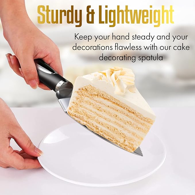 Cake Cutting Set for Wedding Cake Knife and Server Set, Cake Cutter and Pie Spatula, Cake Server and Knife Set of 2