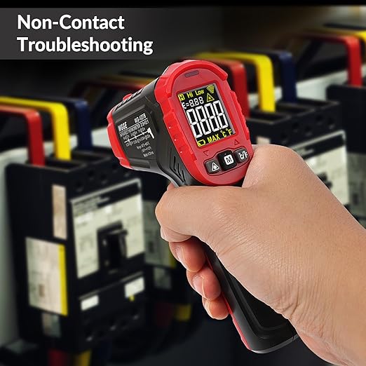 WGGE Infrared Thermometer Gun WG-127B, Digital IR Thermometer for Cooking, Candy, Food, Pizza Oven, Grill & Engine, Temp Reader -58??1112??-50??600?? Non-Contact Temperature Gun (Not for Human)